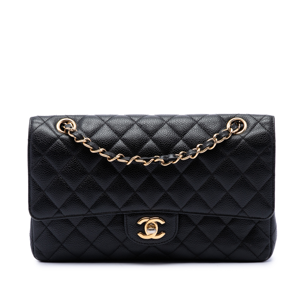 Pre-Loved Chanel Medium Classic Caviar Double Flap